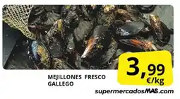 Supermercados MAS Mejillones fresco gallego oferta