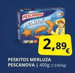 Supermercados MAS PESCANOVA Peskitos merluza oferta