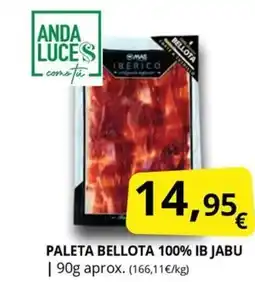 Supermercados MAS Paleta bellota 100% ib jabu oferta