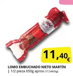 Supermercados MAS Lomo embuchado nieto martín oferta