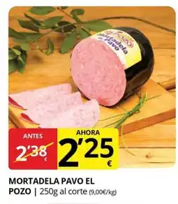 Supermercados MAS EL POZO Mortadela pavo oferta