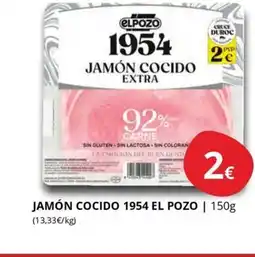 Supermercados MAS 1954 EL POZO Jamón cocido oferta
