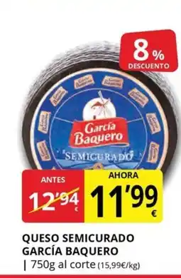 Supermercados MAS GARCÍA BAQUERO Queso semicurado oferta