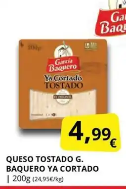 Supermercados MAS Queso tostado g. baquero ya cortado oferta