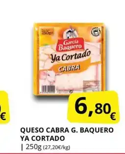 Supermercados MAS Queso cabra g. baquero ya cortado oferta