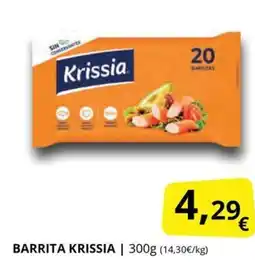 Supermercados MAS KRISSIA Barrita oferta