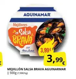 Supermercados MAS AGUINARMAR Mejiillón salsa brava oferta