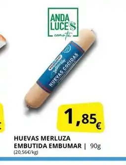 Supermercados MAS EMBUMAR Huevas merluza embutida oferta