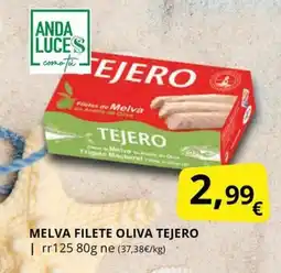 Supermercados MAS TEJERO Melva filete oliva oferta