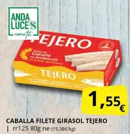 Supermercados MAS TEJERO Caballa filete girasol oferta