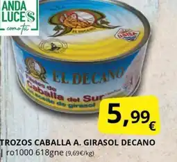 Supermercados MAS Trozos caballa a. girasol decano oferta