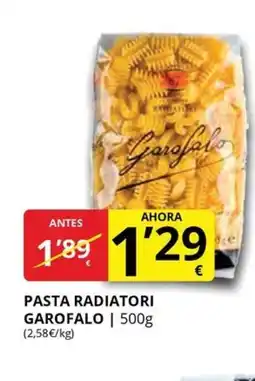 Supermercados MAS GAROFALO Pasta radiatori oferta