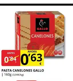 Supermercados MAS GALLO Pasta canelones oferta