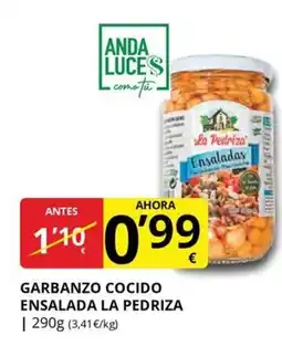 Supermercados MAS LA PEDRIZA Garbanzo cocido ensalada oferta