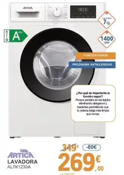 E.Leclerc ARTICA Lavadora al7k1230a oferta