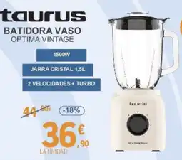 E.Leclerc TAURUS Batidora vaso optima vintage oferta