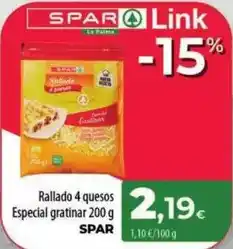 Spar La Palma Spar - rallado 4 quesos especial gratinar oferta