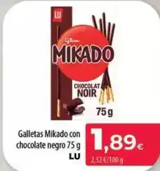 Spar La Palma Lu - galletas mikado con chocolate negro oferta