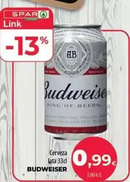 Spar La Palma Budweiser - cerveza oferta