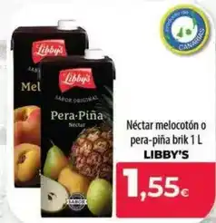 Spar La Palma Libby's - néctar melocotón o pera pina brik oferta