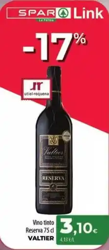 Spar La Palma Valtier - vino tinto reserva oferta