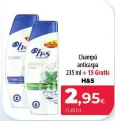 Spar La Palma H&s - champú anticaspa oferta