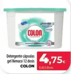 Spar La Palma Colon - detergente capsulas gel nenuco oferta
