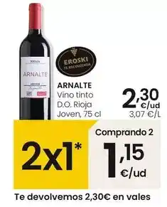 Eroski Arnalte - vino tinto d.o. rioja joven oferta