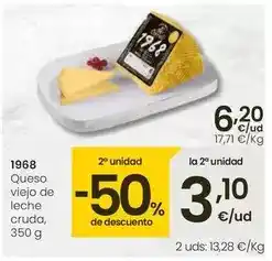 Eroski 1968 - queso viejo de leche cruda oferta