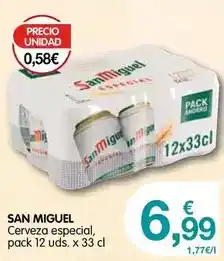 CashDiplo San miguel - cerveza especial oferta