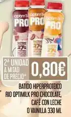 Claudio Rio - batido hiperproteico pro chocolate, cafe con leche o vainilla oferta
