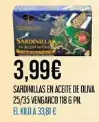 Claudio Vengarco - sardinillas en aceite de oliva 25/35 oferta