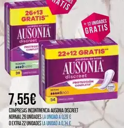 Claudio Ausonia - compresas incontinencia discreet normal oferta