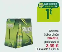 Masymas Shandy - cerveza sabor limon oferta