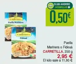 Masymas Carretilla - paella marinera o fideua oferta
