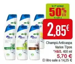 Masymas H&s - champú anticaspa oferta