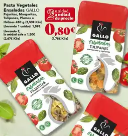 Gadis Gallo - pasta vegetales ensaladas oferta