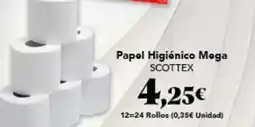 Gadis Scottex - papel higiénico mega oferta