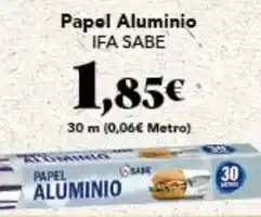Gadis Ifa sabe - papel aluminio oferta