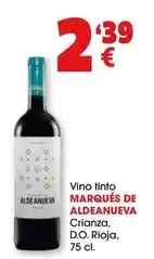 TOP Cash & Carry Marqués de aldeanueva - vino tinto crianza/ d.o. rioja oferta