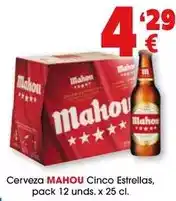 TOP Cash & Carry Mahou - cerveza cinco estrellas oferta