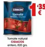 TOP Cash & Carry Cidacos - tomate natural oferta