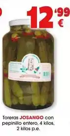 TOP Cash & Carry Josango - toreras con pepinillo entero oferta