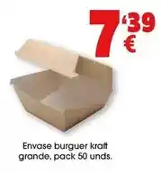 TOP Cash & Carry Envase burguer kraft grande oferta