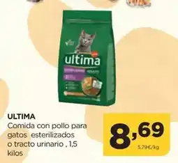 Alimerka Ultima - comida con pollo para gatos esterilizados o tracto urinario oferta