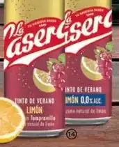 Alimerka La casera - tinto de verano con limón o con limón 0,0% oferta