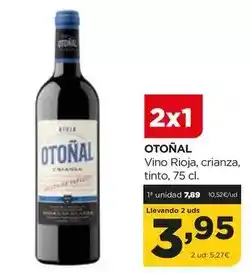 Alimerka Otoñal - vino rioja, crianza, tinto oferta