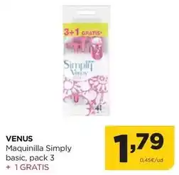 Alimerka Venus - maquinilla simply basic oferta