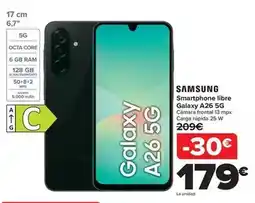 Carrefour Samsung - smartphone libre galaxy a26 5g oferta