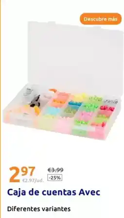 Action Avec - caja de cuentas oferta